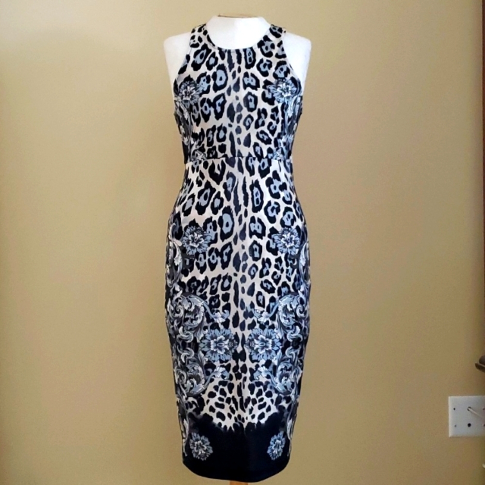 Wayf Animal Print Sleeveless Dress